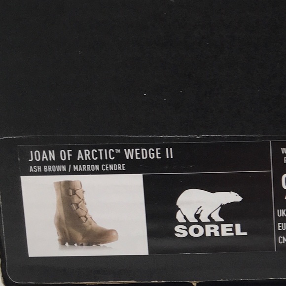 Sorel Joan Of Arctic Wedge II Boots, Ash Brown - Picture 12 of 15